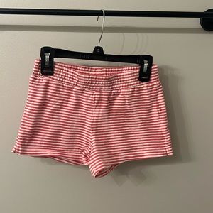 Pink and white striped shorts for girls! Size M (7-8)